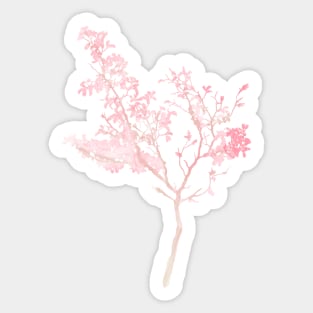 Pink Watercolour Tree Sticker